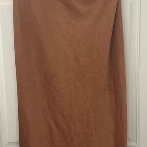 Anthropologie Rich Brown Pencil streps less dress